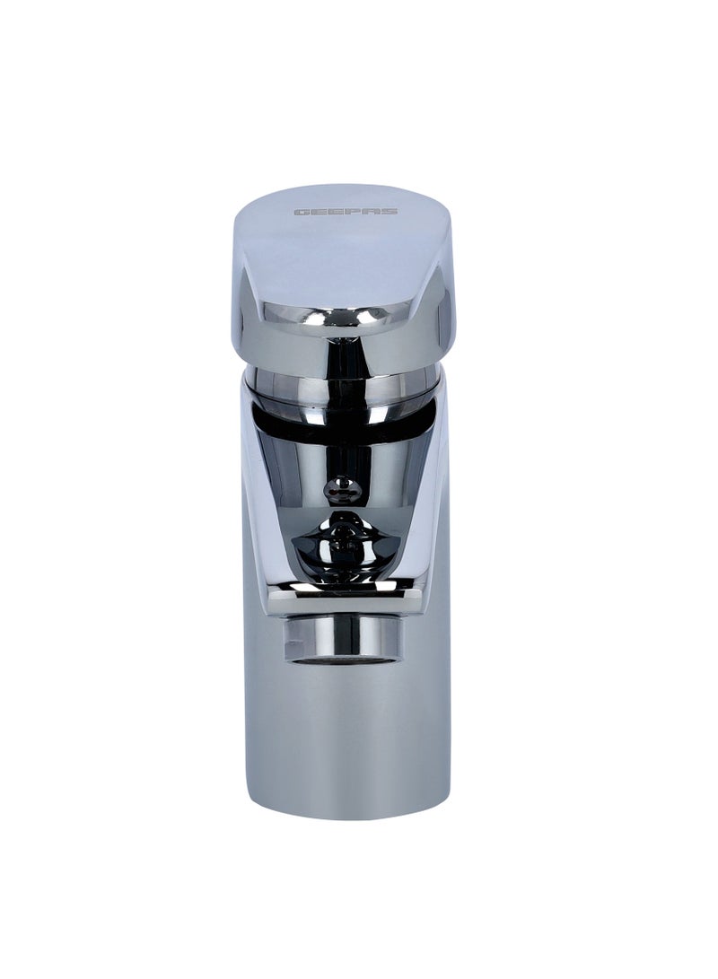 GEEPAS Single Lever Wash Basin Mixer With Chrome Plated Ceramic Disk Cartridge And Metal Lever Handle - Image 5