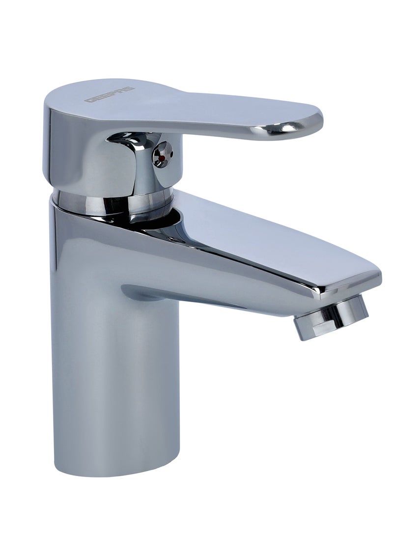 GEEPAS Single Lever Wash Basin Mixer With Chrome Plated Ceramic Disk Cartridge And Metal Lever Handle - Image 1