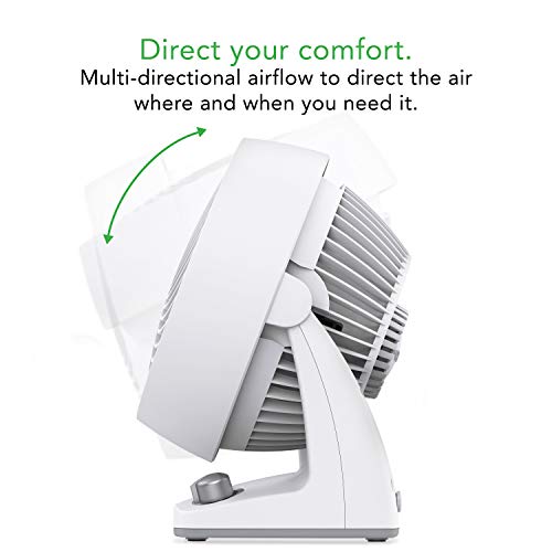 Vornado 133DC Energy Smart Compact Air Circulator Fan with Variable Speed Control, Powerful Personal Cooling, Signature Vortex Action, Adjustable Tilt, Fan for Bedroom, Kitchen, and Home, White - Image 2