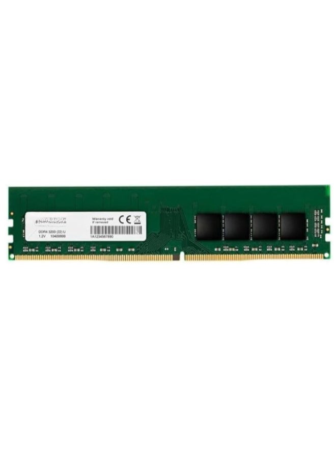 High Performance 32GB DDR4 3200MHz Desktop RAM Memory Upgrade Module 288-Pin PC4-25600 CL22 1.2V Non-ECC Unbuffered Desktop PC Memory Single Stick