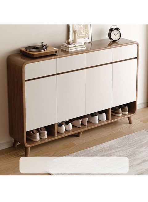 Large capacity shoe cabinet doorway household entrance door corridor outer entrance cabinet integrated storage new shoe rack