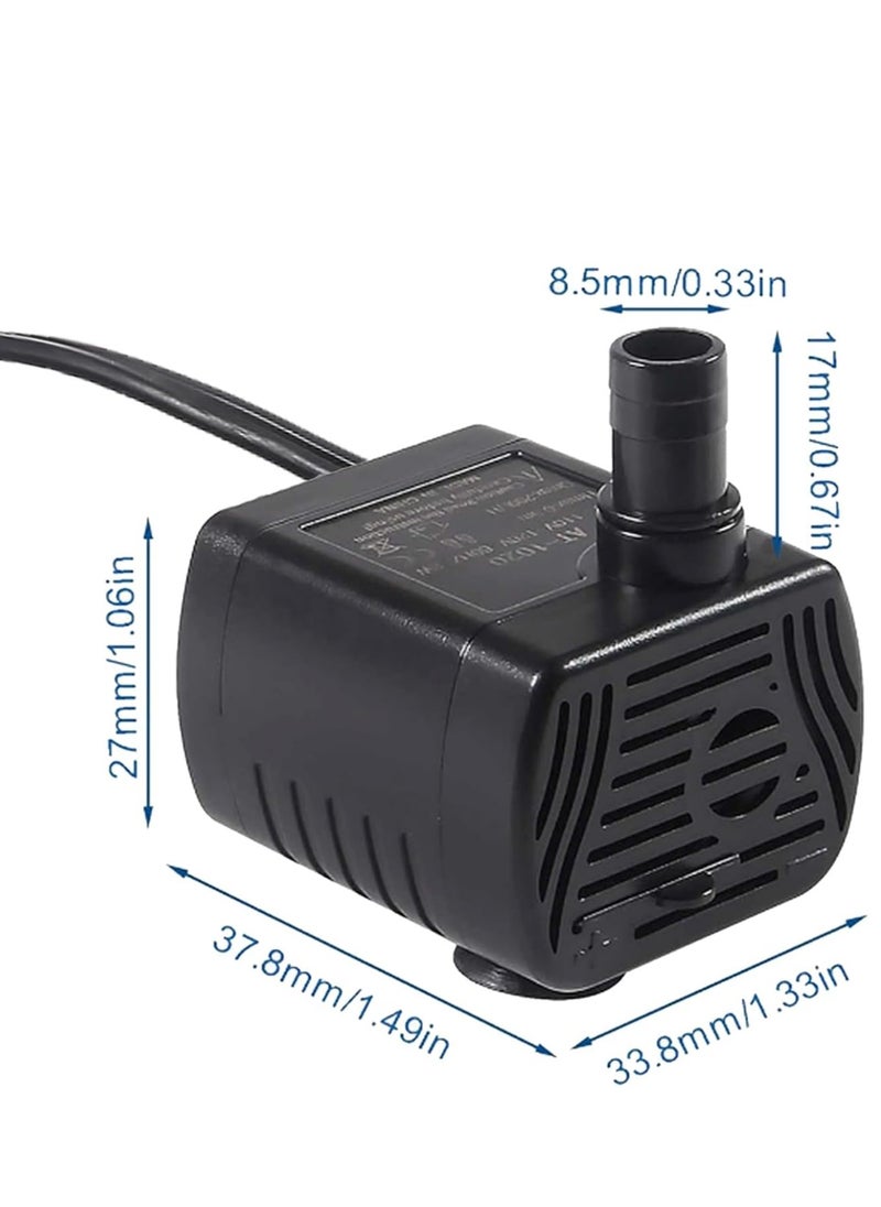 2Pcs Mini Submersible Water Pump 3W USB DC3.5-9V Small Fountain Pump for Aquarium Fish Tank Fountain Hydroponics Water Feature Indoor Fountains Fish Tank Hydroponics Pond - pzsku/Z7CD00A2BFC9140BDDCD4Z/45/_/1716886592/00a68a2c-a865-4382-86ad-fcd7e8a03732