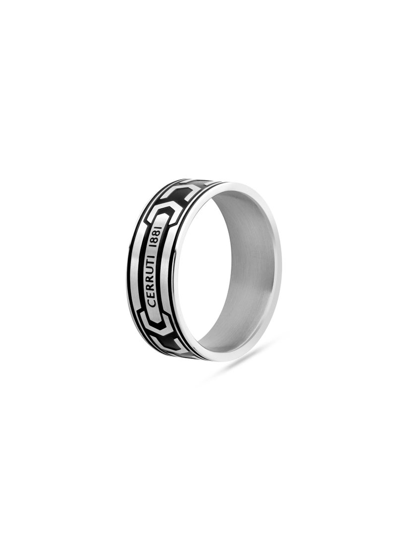 CERRUTI 1881 Bold Black Finger Ring For Men 60  - Image 2