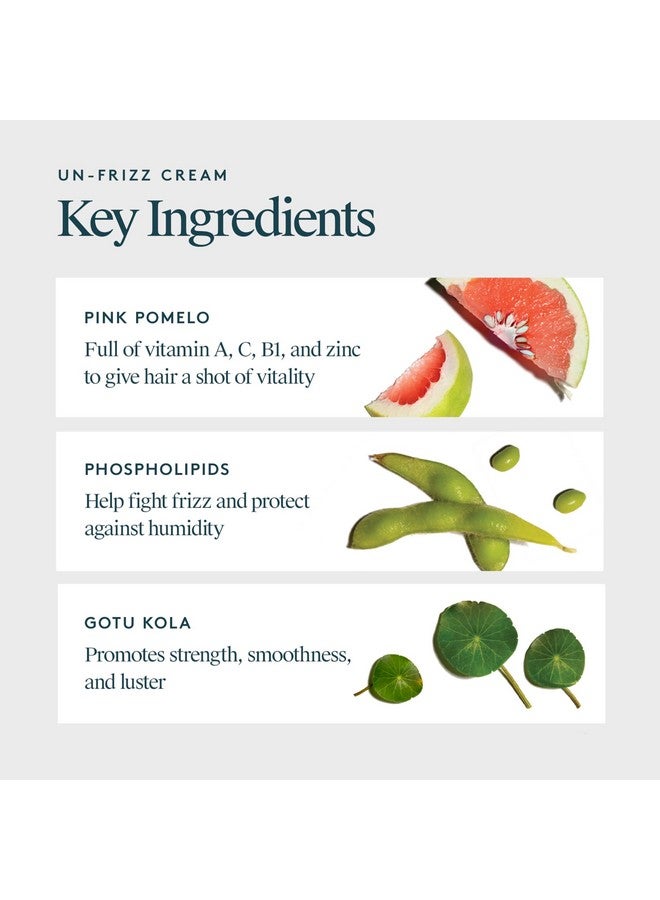 فيرتشو علاج الشعر Virtue Un-Frizz الذي يُترك على الشعر المجعد والتحكم في التجعد، خالٍ من الكبريتات، آمن لجميع أنواع الشعر، آمن على اللون - Image 2