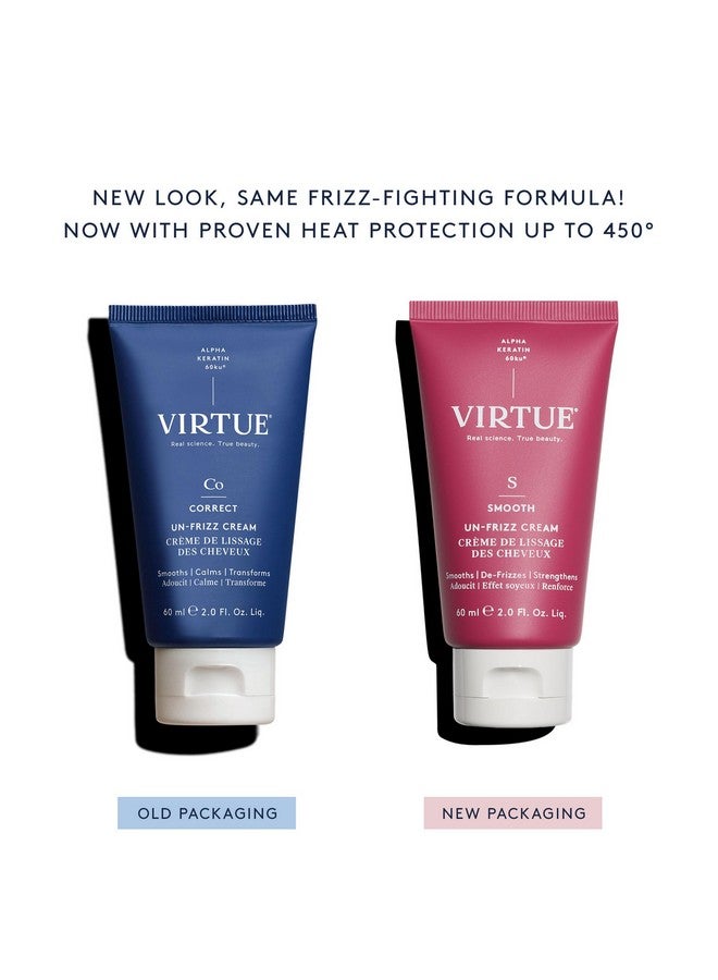 فيرتشو علاج الشعر Virtue Un-Frizz الذي يُترك على الشعر المجعد والتحكم في التجعد، خالٍ من الكبريتات، آمن لجميع أنواع الشعر، آمن على اللون - Image 5