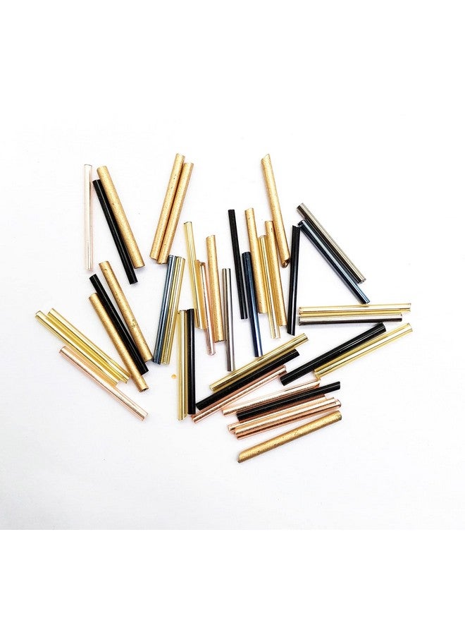 إيشوبي مجموعة خرز زجاجي متعدد الألوان من eshoppee، وزن 200 جرام، لصنع المجوهرات، مواد فنية وحرفية، لصنع القلائد والأساور والأقراط، مجموعة DIY (مزيج من 6 ألوان) - Image 2