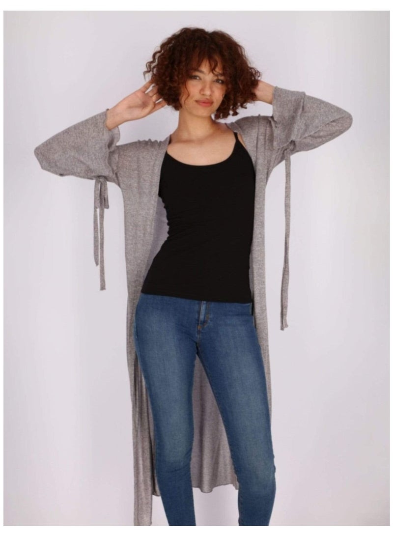 Mesery Cotton Stretch Plain Spaghetti Top-BLack - Image 3