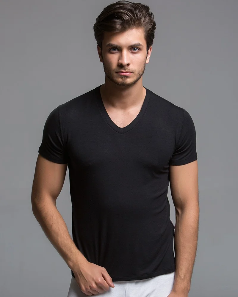Thermoform Bamboo V Neck T-Shirt