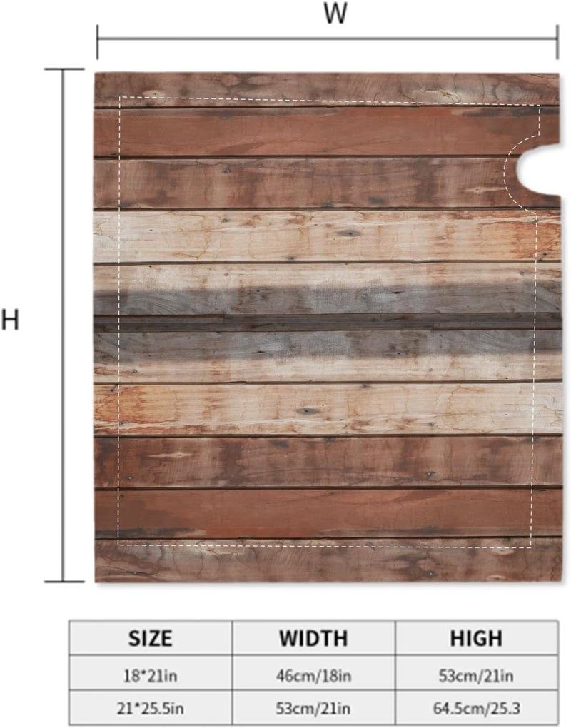 Numland Magnetic Mailbox Covers Polyester Oxford Cloth Anti-UV and Reusable Letterbox Cover 21×18 Inch,Vintage Wood Background Texture - Image 4