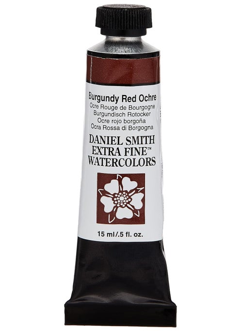 Daniel Smith DANIEL SMITH Extra Fine Watercolor 15ml Paint Tube, Burgundy Red Ochre  - Image 1