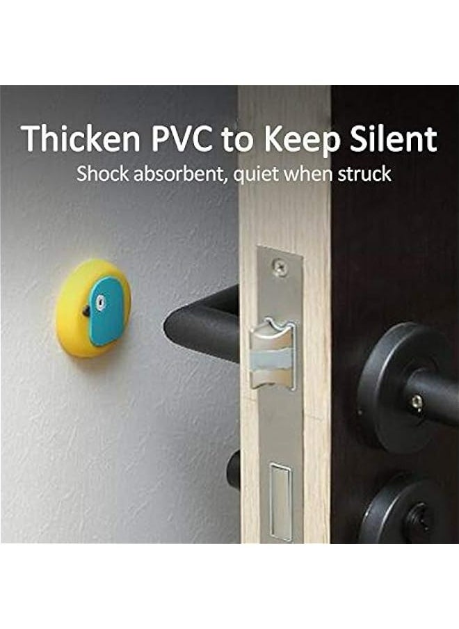 Generic Soft Rubber Wall Protectors Set of Six Quiet Shock Absorbing Door Stopper with Self Adhesive 3M Stickers for Safeguarding Walls Doorknobs Refrigerators Cabinets Against Damage  - Image 4