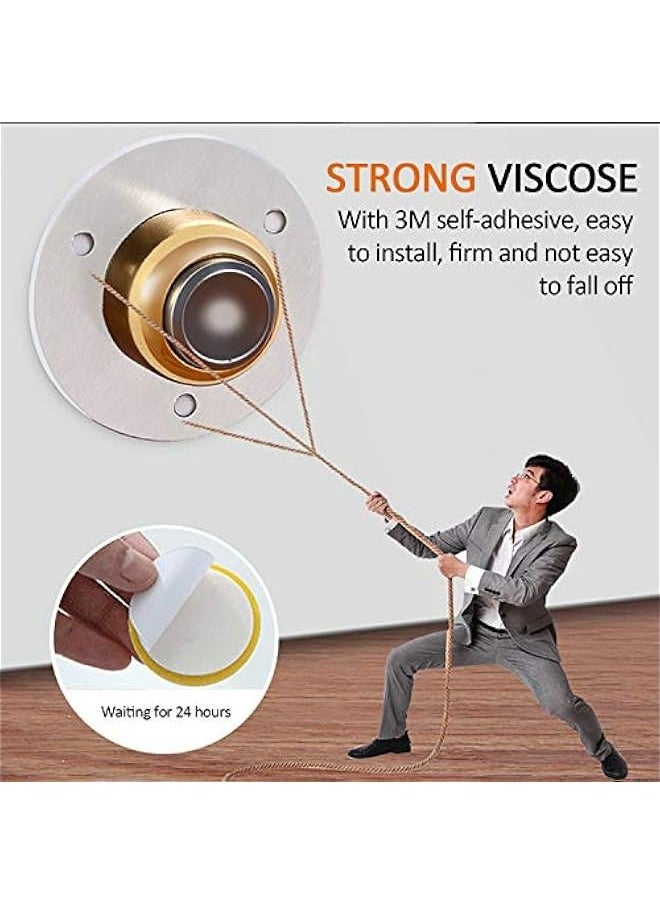 Generic Soft Rubber Wall Protectors Set of Six Quiet Shock Absorbing Door Stopper with Self Adhesive 3M Stickers for Safeguarding Walls Doorknobs Refrigerators Cabinets Against Damage  - Image 5