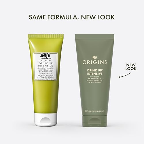 Origins Drink Up Intensive Overnight Hydrating Face Mask | Hydrates for 72 Hours | With Niacinamide, Hyaluronic Acid, & Avocado Butter | Travel Size, 1 Fl Oz - Image 2