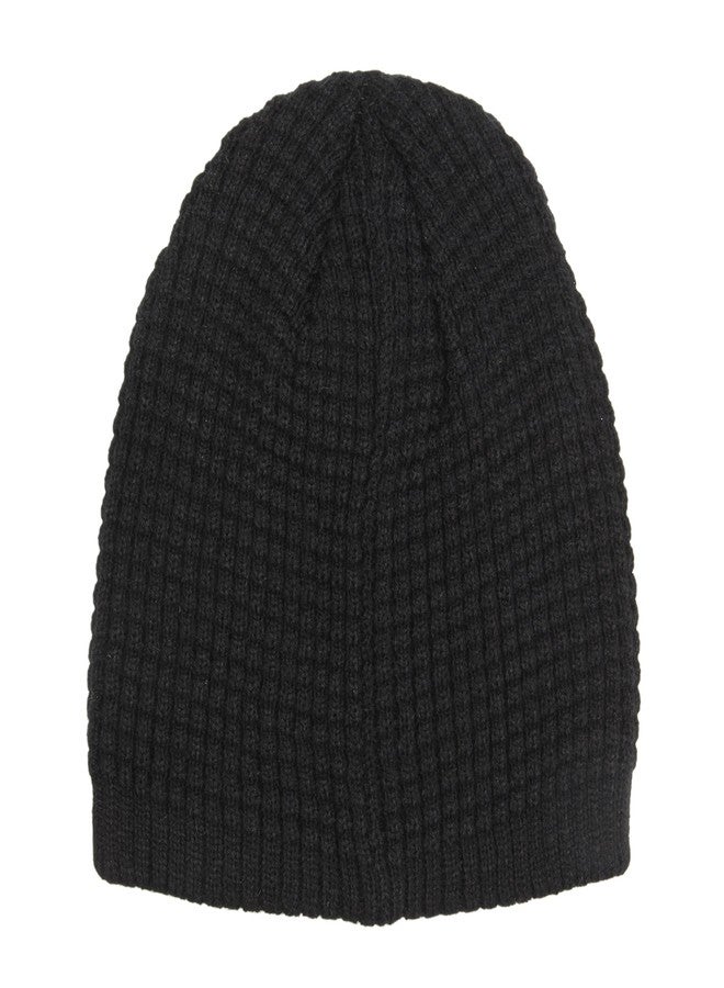 FabSeasons Acrylic Woolen Winter Skull Cap Black - Image 5