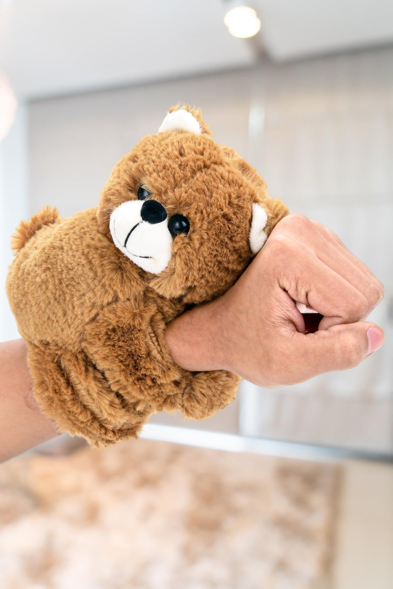 Webby Adorable Teddy Wrist Band Soft Toys | Slap Bracelet for Party Favors | Plush Stuffed Animal | Christmas | Birthday Gift | Party Surprise for Kids Teenager Boys and Girls - Image 2