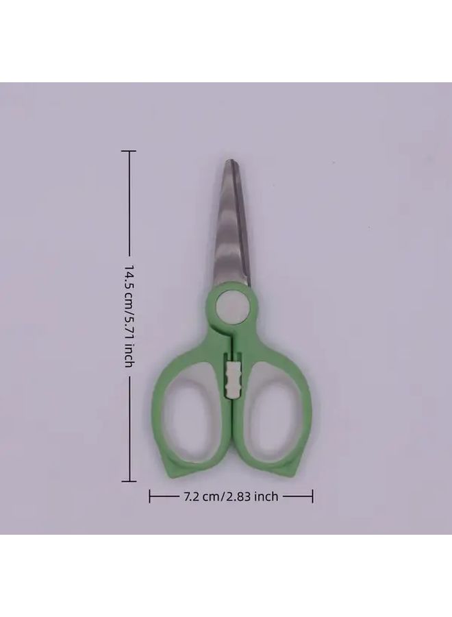 Portable Baby Food Scissors A12 Stainless Steel Pink With Storage Box - Image 3