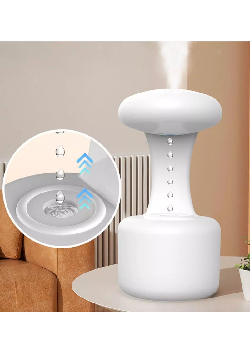 ELTRAZONE Air Humidifier Antigravity Water Droplets White Portable Quiet Water Droplet - Image 4