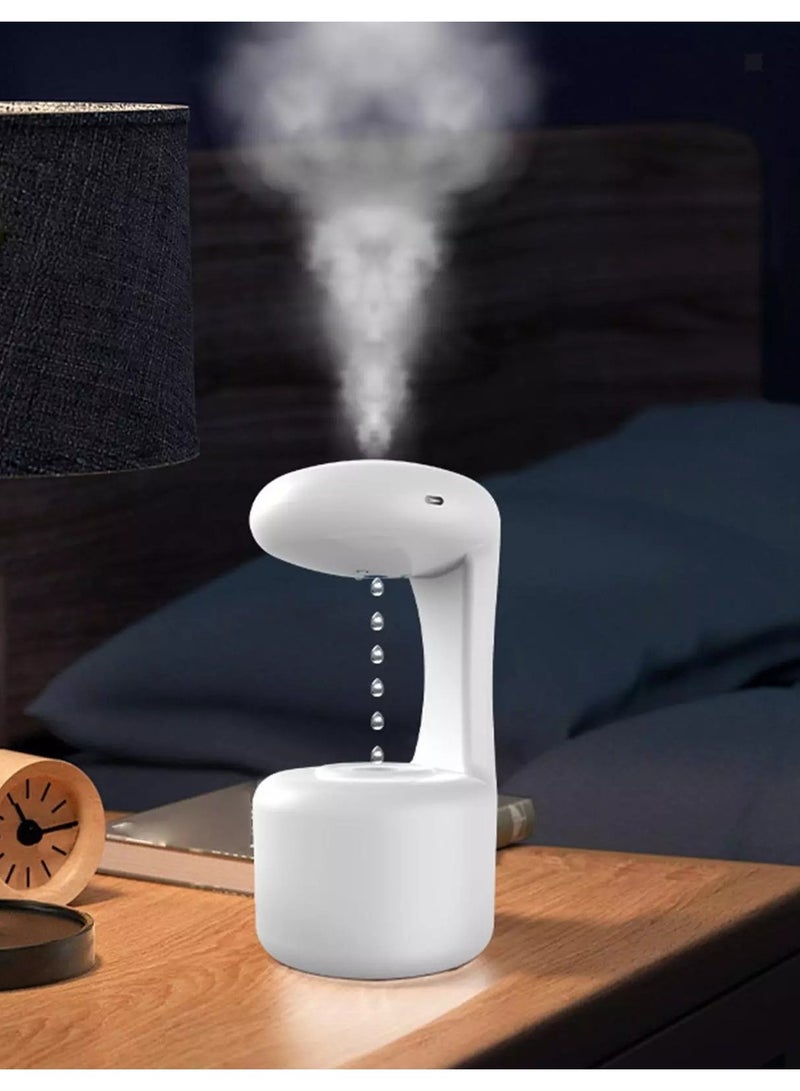 ELTRAZONE Air Humidifier Antigravity Water Droplets White Portable Quiet Water Droplet - Image 3