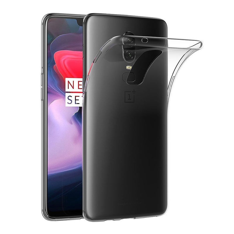 MaiJin Case for OnePlus 6 628 inch Soft TPU Rubber Gel Bumper Transparent Back Cover - Image 2