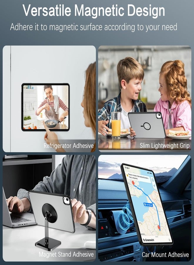 بنتوبين جراب BENTOBEN لجهاز iPad Air مقاس 11 بوصة، طراز M3/M2 (2025/2024)، جراب مغناطيسي لجهاز iPad Air من الجيل السابع/السادس، غطاء حماية شفاف غير لامع مقاوم للصدمات للأجهزة اللوحية، متوافق مع جهاز iPad Air من الجيل الخامس/الرابع مقاس 10.9 بوصة (2022/2022)، لون أسود - Image 5