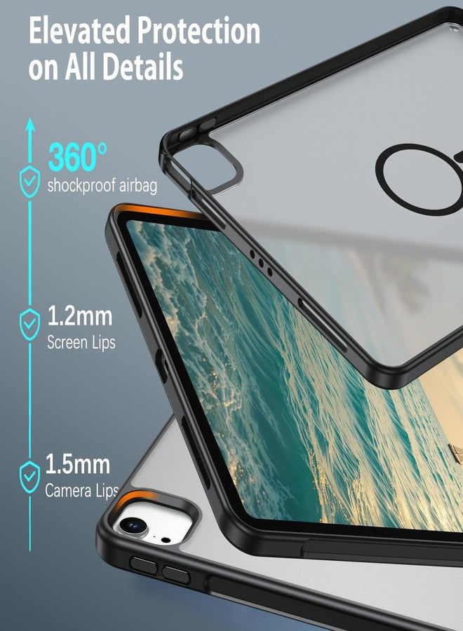 بنتوبين جراب BENTOBEN لجهاز iPad Air مقاس 11 بوصة، طراز M3/M2 (2025/2024)، جراب مغناطيسي لجهاز iPad Air من الجيل السابع/السادس، غطاء حماية شفاف غير لامع مقاوم للصدمات للأجهزة اللوحية، متوافق مع جهاز iPad Air من الجيل الخامس/الرابع مقاس 10.9 بوصة (2022/2022)، لون أسود - Image 4