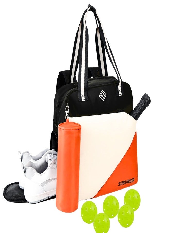 SUBURBIA Pickleball Bag for Women Men Large Tennis Backpack for Pickleball, Tennis, Racketball, and Travel Sling Bag with Shoe Compartment and Fence Hook External Ball B-ag and Adjustable Shoulder Strap - Image 1