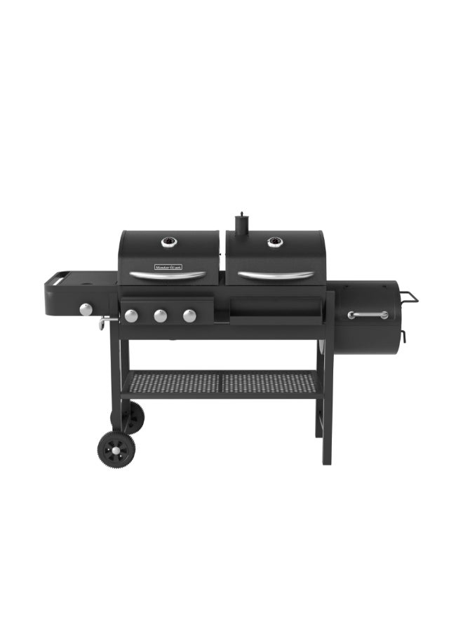 MASTER COOK Sturdy High Quality Wheeled Combo Grill Black 117 x 60 x 173.5 cm SRCG32410-SA - Image 3