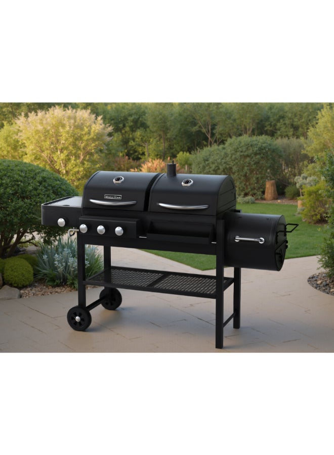 MASTER COOK Sturdy High Quality Wheeled Combo Grill Black 117 x 60 x 173.5 cm SRCG32410-SA - Image 5