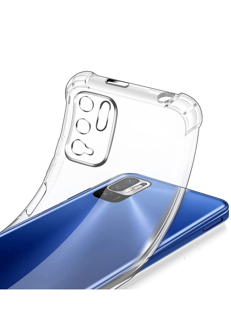 CATANES Xiaomi Redmi Note 10T 5G Case Cover Clear Protective TPU Four Corners Cover Transparent Soft Case - Image 3