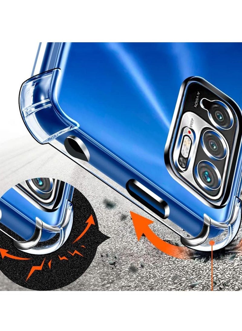 CATANES Xiaomi Redmi Note 10T 5G Case Cover Clear Protective TPU Four Corners Cover Transparent Soft Case - Image 2