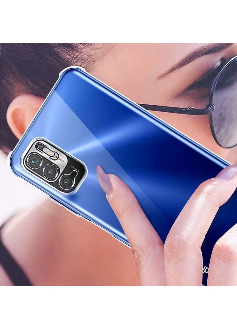 CATANES Xiaomi Redmi Note 10T 5G Case Cover Clear Protective TPU Four Corners Cover Transparent Soft Case - Image 5