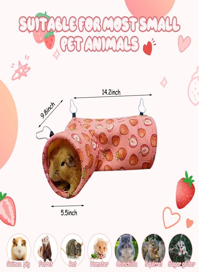 LYART Guinea Pig Rat Ferret Hammock and Warm Bed Small Pet Hideout Tunnel Cave Hanging Bunkbed Hammock Cage Toy for Hamster Sugar Glider Squirrel (2.Corner Tunnel) - Image 2