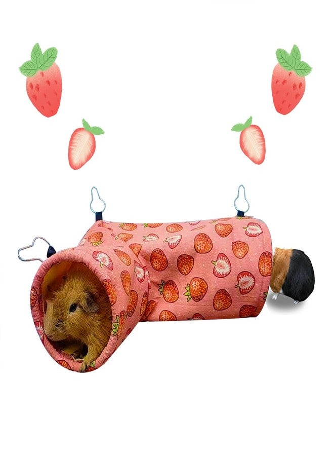 LYART Guinea Pig Rat Ferret Hammock and Warm Bed Small Pet Hideout Tunnel Cave Hanging Bunkbed Hammock Cage Toy for Hamster Sugar Glider Squirrel (2.Corner Tunnel) - Image 1
