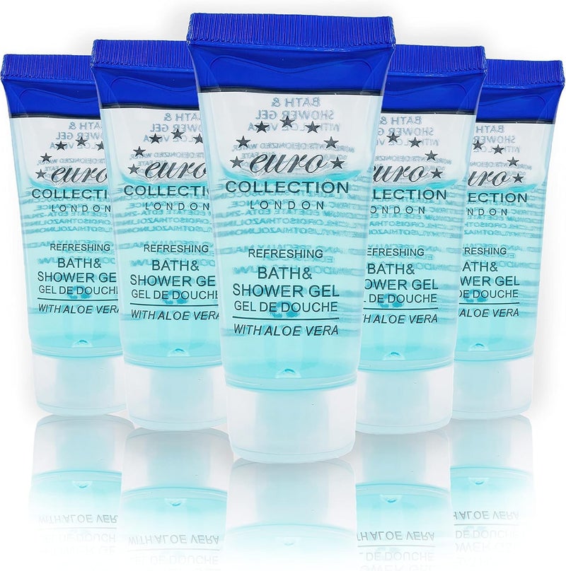 Refreshing Bath and Shower Gel Bodywash 20ml Tubes for Hotels BB Guesthouse pack of 100 Euro
