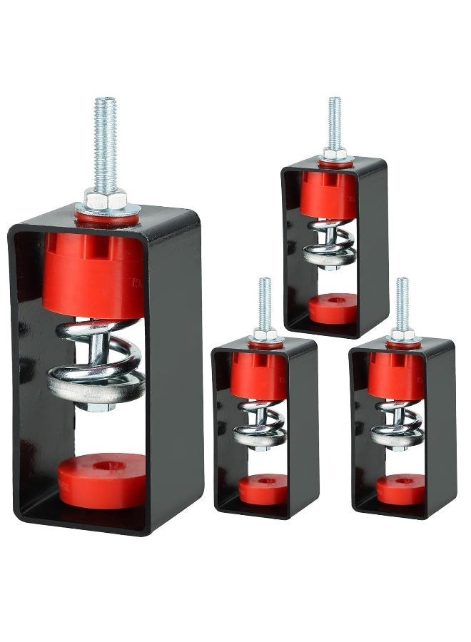 Ceiling Spring Vibration Isolator Hangers for A/C Air Handler Bedroom Theater Studio, Anti Vibration, 110 Lb Capacity, 1.20" Deflection, 4 Pack