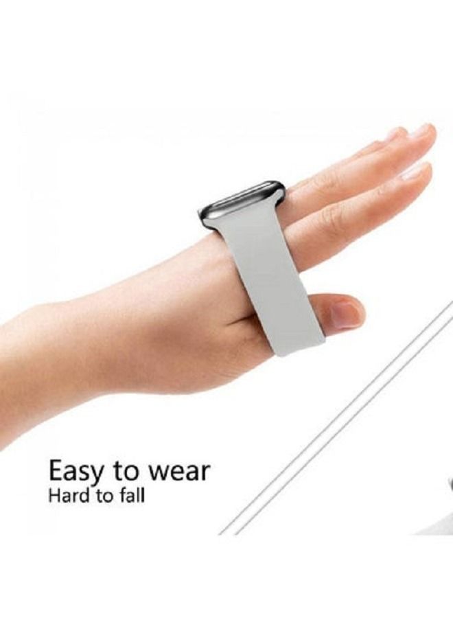 Solo Loop Band For Apple Watch Series 6/SE Grey - Image 3