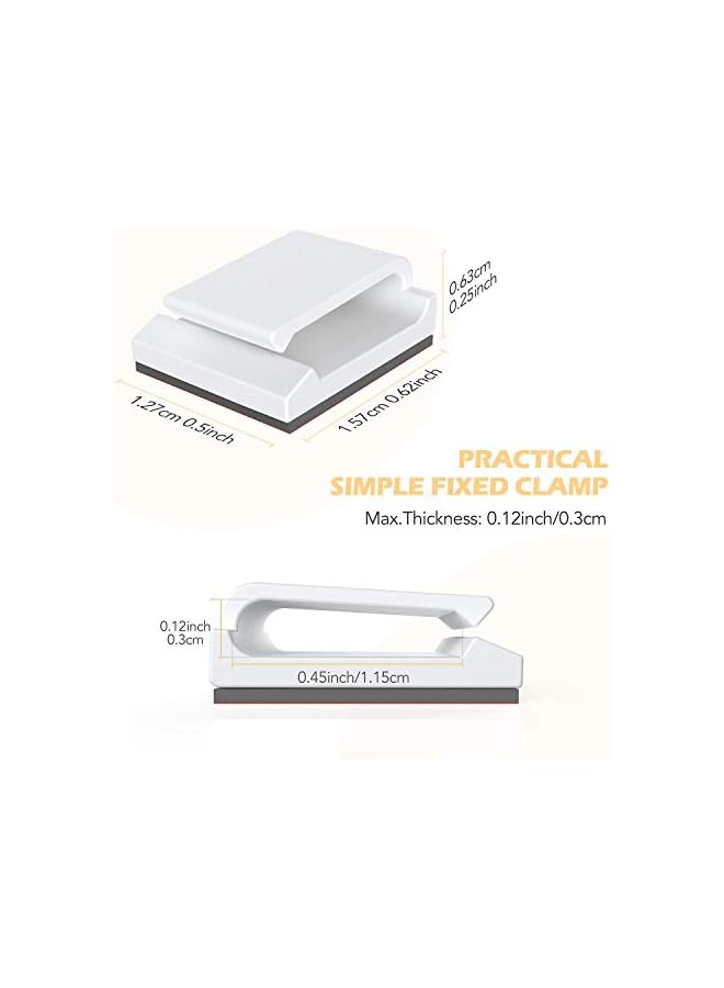 promass Electrical Cable Holder Clamps for 6/7 Ethernet (100 Pieces) - Image 2