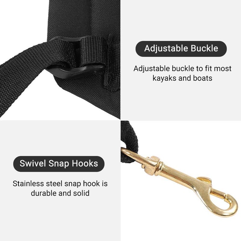 klarako Kayak Seat, Universal Detachable Padded Canoe Seat Kayak Backrest Cushion with Adjustable Strap for Drifting Rafting Canoeing Kayaking Fishing - Image 3