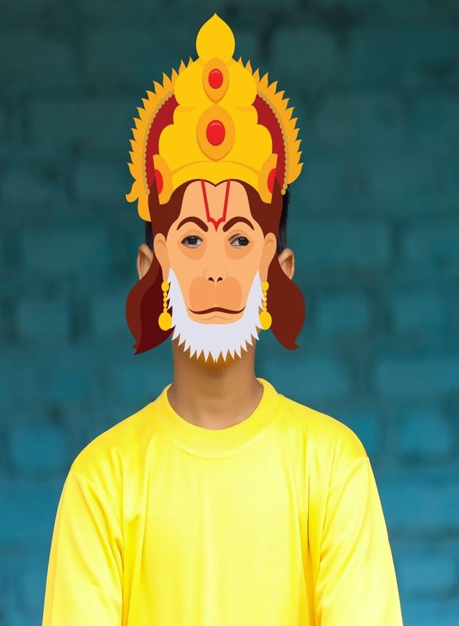 Festiko® Ramayan Face Masks for Kids 12 Pcs, Dussehra Decoration Items, Theme Decoration - Image 4