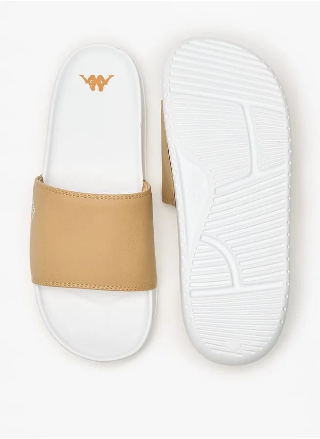 Kappa Mens Logo Detail Slides With Cushioning
