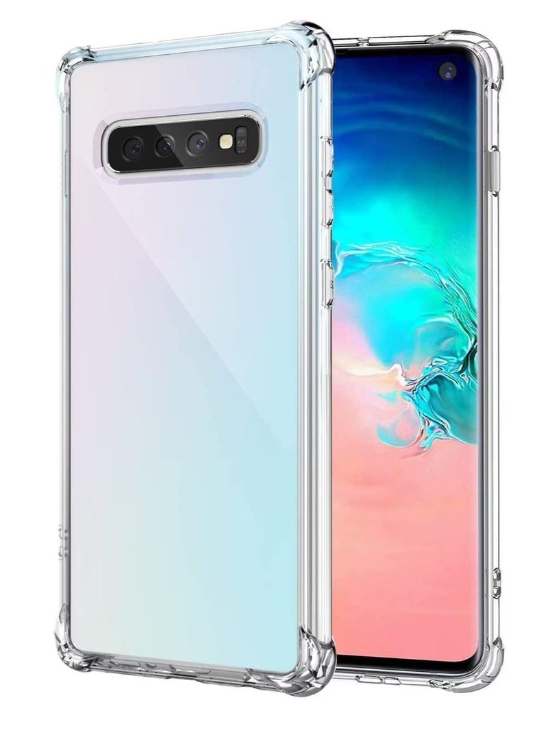 Clear Case for Samsung Galaxy S10 5G Soft Flexible TPU Ultra Thin Shockproof 4 Corners Bumper Transparent Back Cover 