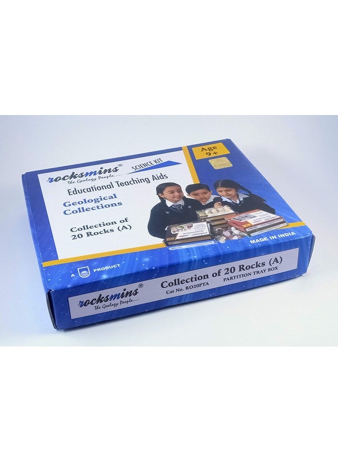 rocksmins Ro20Pt Rocks Collection Set Of 20 For Students Of School Education Igneous Sedimentary Metamorphic Samples Collections Introductory Activity Geology Earth Science Volcanic Stones - Image 2