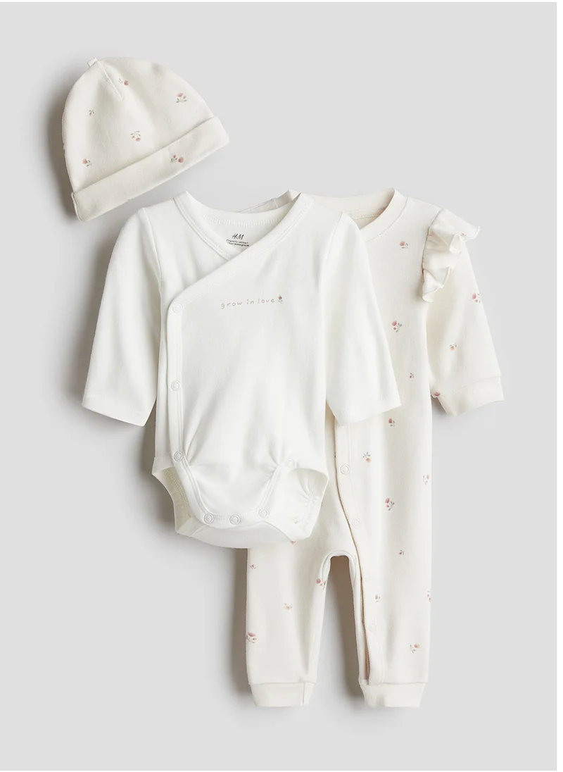 H&M 3-Piece Cotton Jersey Gift Set