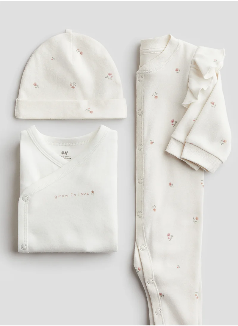 H&M 3-Piece Cotton Jersey Gift Set