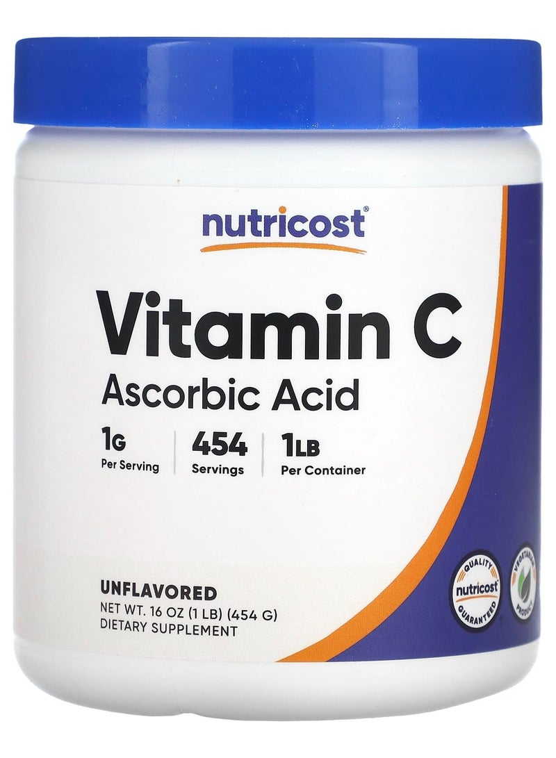 Vitamin C, Unflavored, 16 oz (454 g)