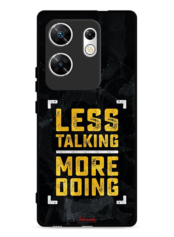Tolwak Infinix Zero 30 4G Protective Case Cover Less Talking More Doing - Image 1