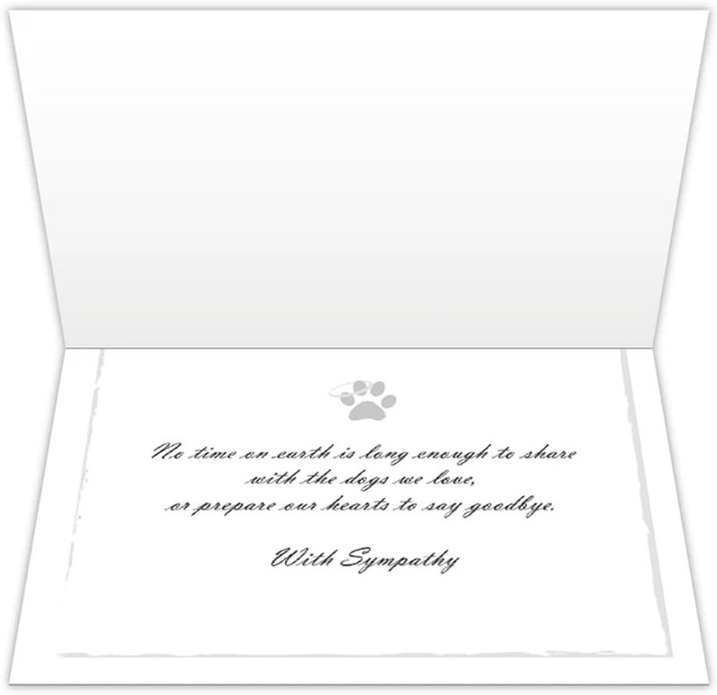 Dog Speak Always Remembered and Forever Loved - Thinking of You - Death Loss of Pet Sympathy Card - Image 3