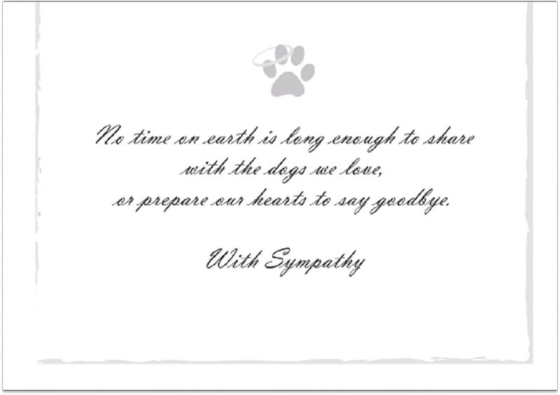 Dog Speak Always Remembered and Forever Loved - Thinking of You - Death Loss of Pet Sympathy Card - Image 5
