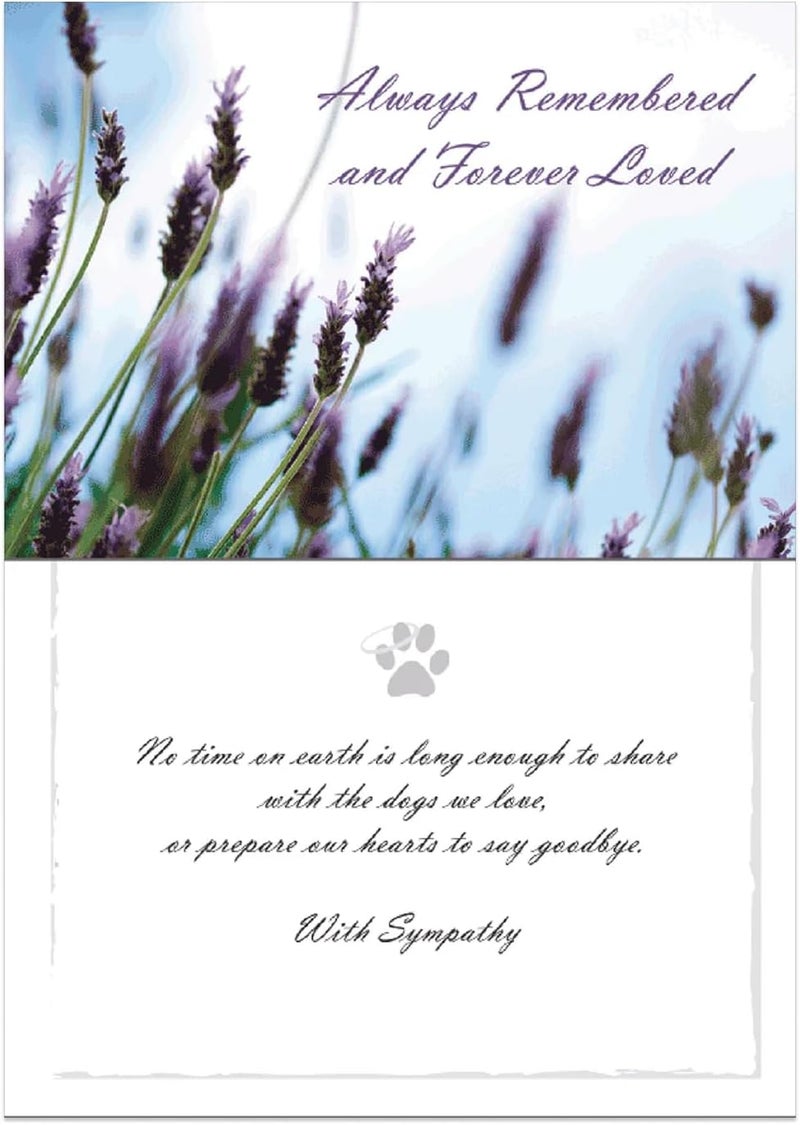 Dog Speak Always Remembered and Forever Loved - Thinking of You - Death Loss of Pet Sympathy Card - Image 4