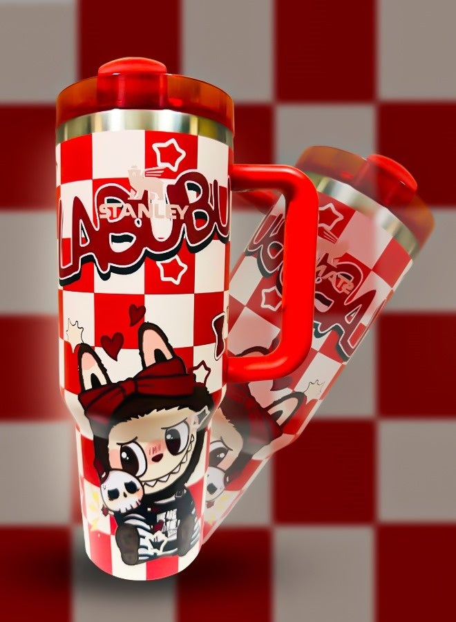 Stanley Stanley × Labubu 40oz Vacuum Insulated Stainless Steel Tumbler | Leak-Resistant Lid, Reusable Straw & Handle | Double Wall Design Keeps Drinks Hot 16 Hours or Cold 24 Hours | Exclusive Collector’s Cup  - Image 2